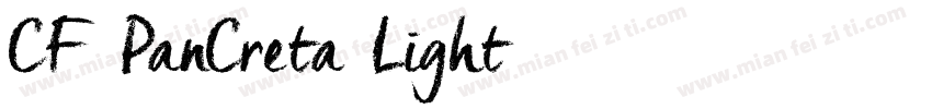 CF PanCreta Light字体转换